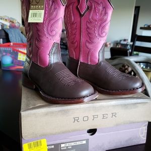 Kids Roper cowboy Boots size 9 todder